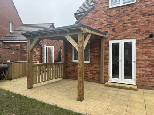 3x3m wooden lean - , to