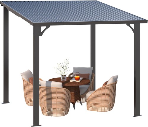 4x2 lean to gazebo - 2.4x2.4m,