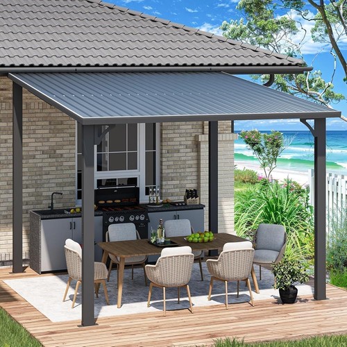 3x3 lean gazebo - lean, outdoor
