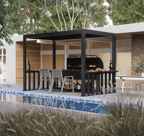 5m deluxe pergola - x,
