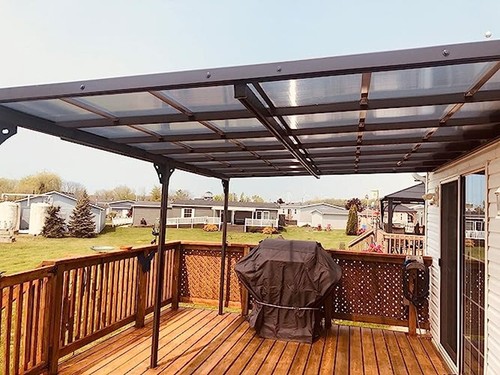 Wall mounted pergola outdoor - mounted,