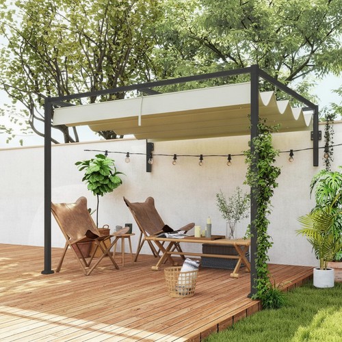 Pergola 2x3m wall - pergola, wall-mounted