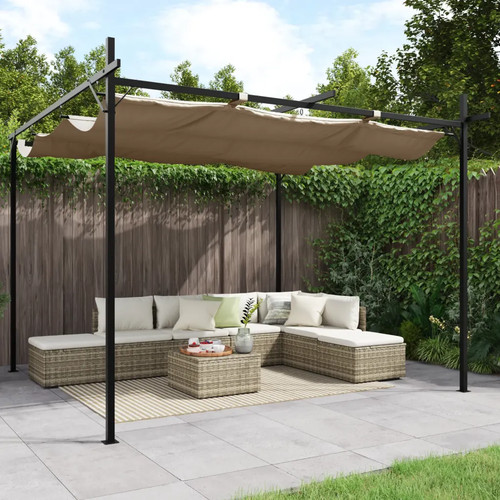Pergola taupe 295x292x230cm - pergola,