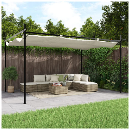 Pergola 395x292x230cm cream - pergola,